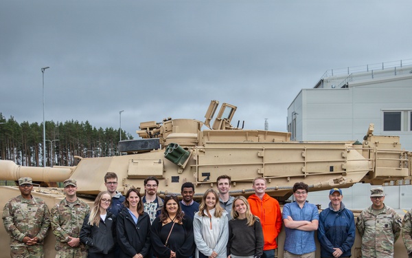 University of Texas at Austin Clements Center students tour Pabradė Training Area in Lithuania