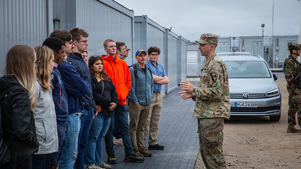 University of Texas at Austin Clements Center students tour Pabradė Training Area in Lithuania