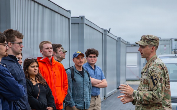 University of Texas at Austin Clements Center students tour Pabradė Training Area in Lithuania