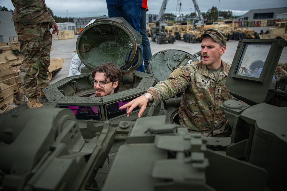 University of Texas at Austin Clements Center students tour Pabradė Training Area in Lithuania