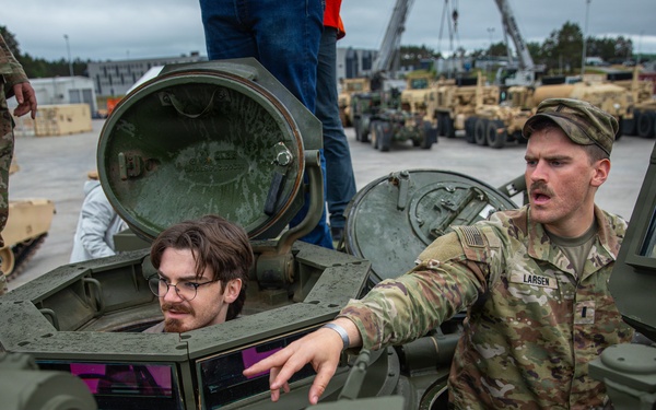 University of Texas at Austin Clements Center students tour Pabradė Training Area in Lithuania