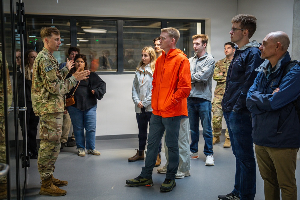 University of Texas at Austin Clements Center students tour Pabradė Training Area in Lithuania