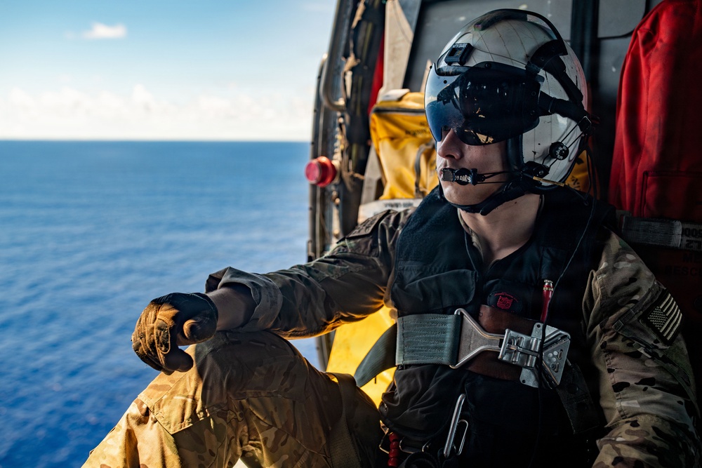 George Washington Conducts Helo Operations