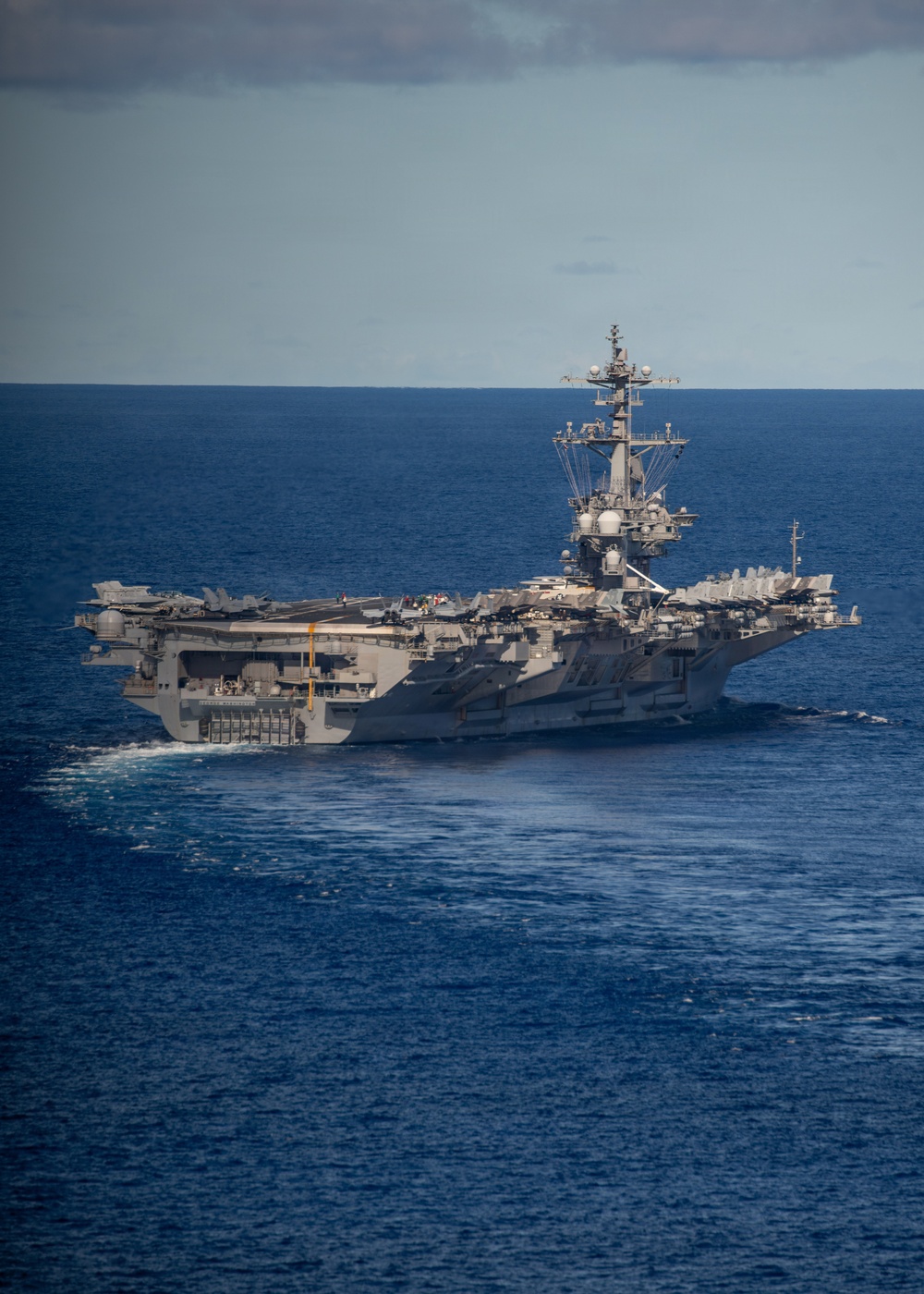 George Washington Conducts Helo Operations