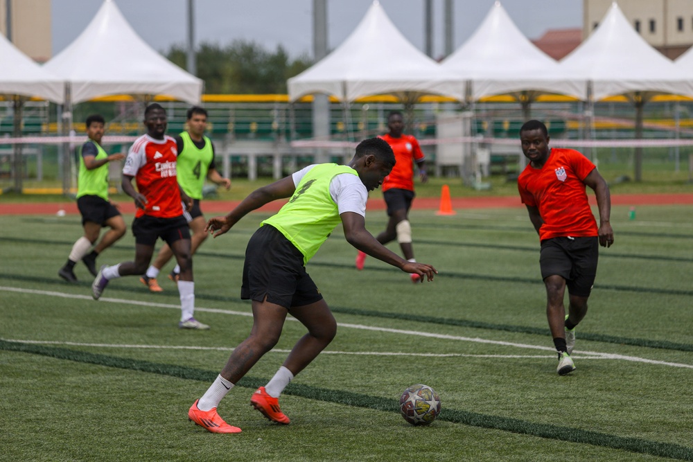 Soccer during KATUSA Friendship Week