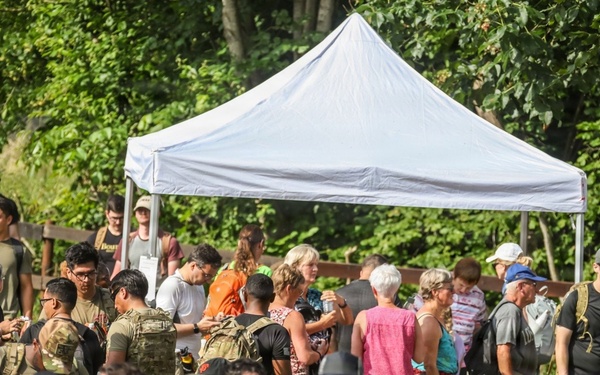 U.S. Army Medical Department Activity Bavaria Soldiers take part in 57th International March of Diekirch