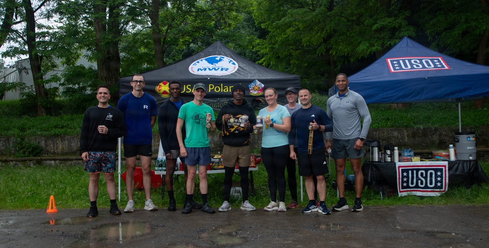 Dogface Soldiers conduct a run for Army’s 251st Birthday
