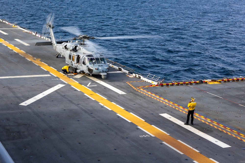 26th Marine Expeditionary Unit’s Type Commanders Amphibious Training | Flight Deck Operations