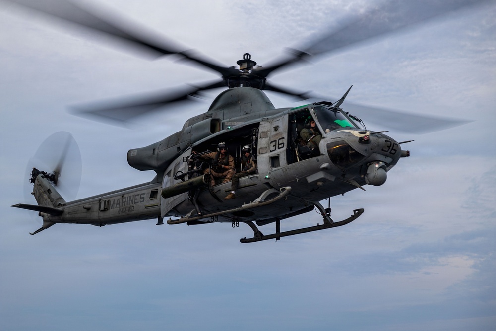11th MEU Marines, Sailors Conduct Flight Operations Aboard USS Boxer