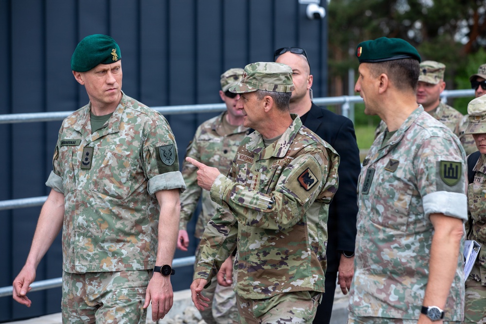 Chief of the National Guard Bureau tours Pabradė Training Area, Lithuania