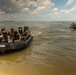 U.S. Marines and Romanian forces conduct combat rubber raiding craft operations in Romania