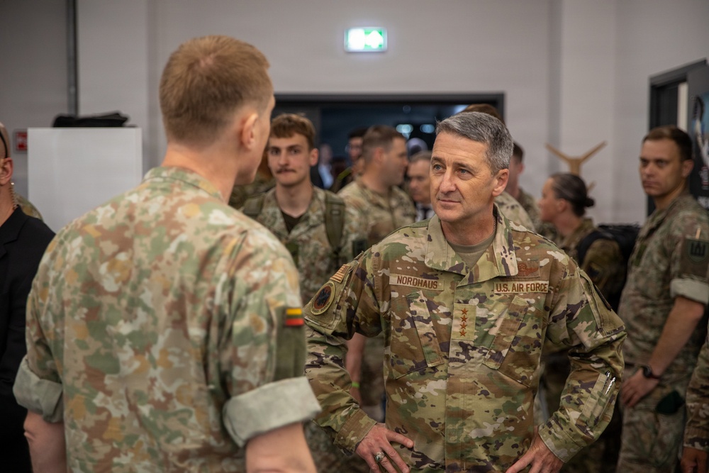 Chief of the National Guard Bureau tours Pabradė Training Area, Lithuania
