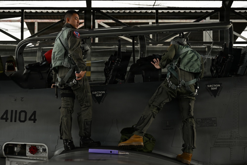 Royal Thai and U.S. Air Force aircrew conduct flight operations during Enduring Partners 2026
