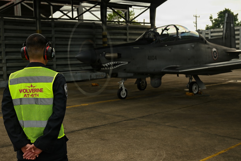 Royal Thai and U.S. Air Force aircrew conduct flight operations during Enduring Partners 2026