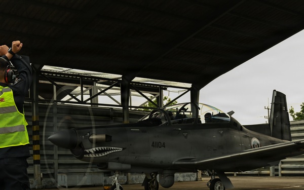 Royal Thai and U.S. Air Force aircrew conduct flight operations during Enduring Partners 2026