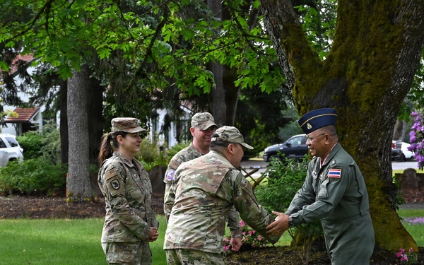 Royal Thai Air Force Air Vice Marshal visits during Enduring Partners 2026
