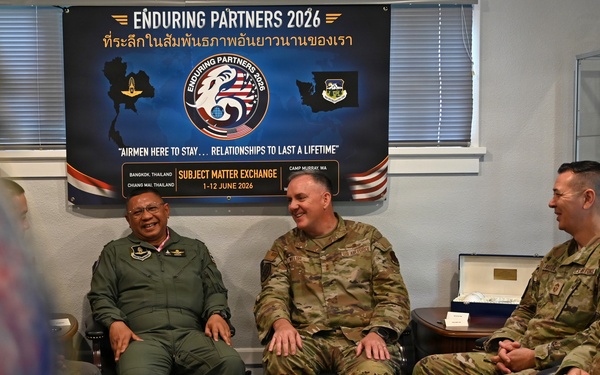 Royal Thai Air Force Air Vice Marshal visits during Enduring Partners 2026
