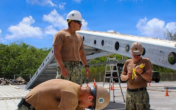 NMCB 1 erects a Pre-Engineered Building