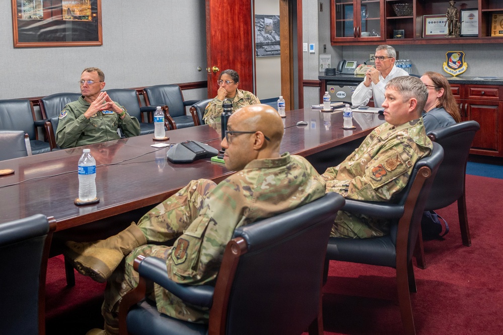 CEO of the USO visits the 145th Airlift Wing