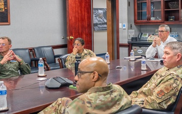 CEO of the USO visits the 145th Airlift Wing