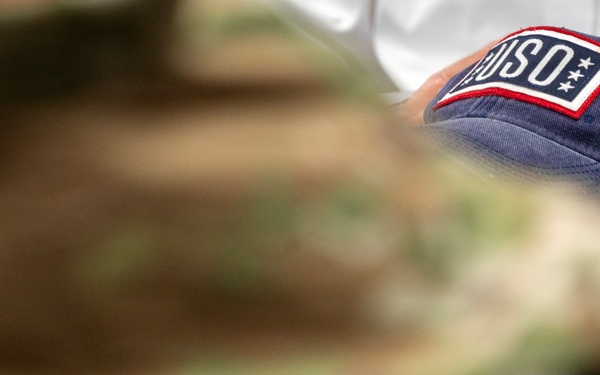 CEO of the USO visits the 145th Airlift Wing