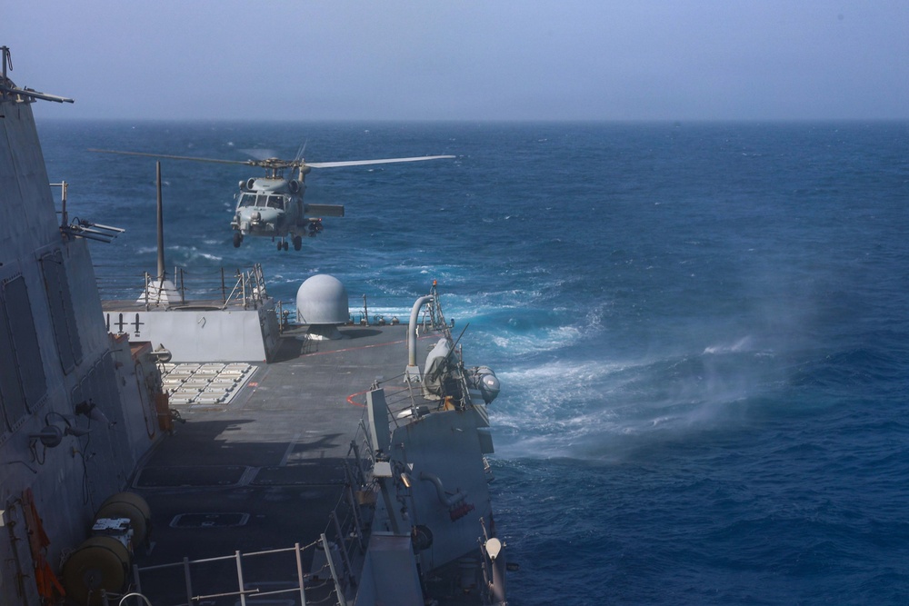 John Finn Conducts Flight Quarters
