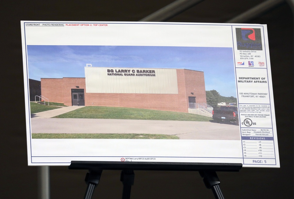 Auditorium Dedicated in Honor of Former Kentucky General