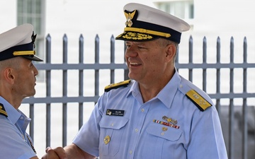 U.S. Coast Guard Vice Commodant Admiral Thomas Allan Presents Master Chief Jack Downey Award
