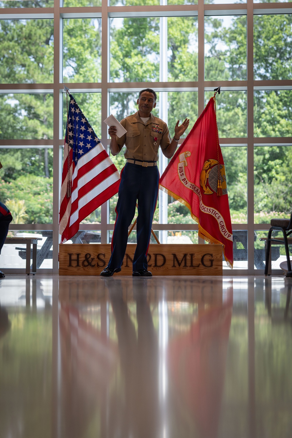 Master Gunnery Sergeant Steven Upsher Retires after 30 years