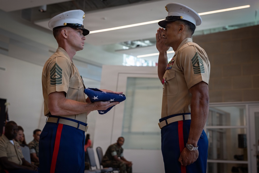 Master Gunnery Sergeant Steven Upsher Retires after 30 years