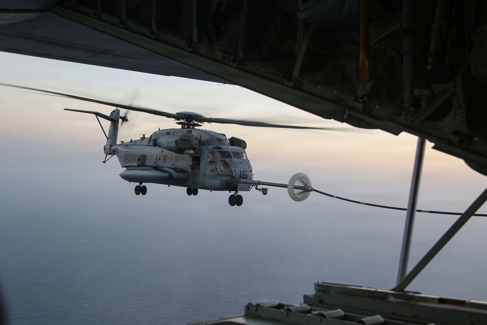 U.S. Marines Conduct Aerial Refueling