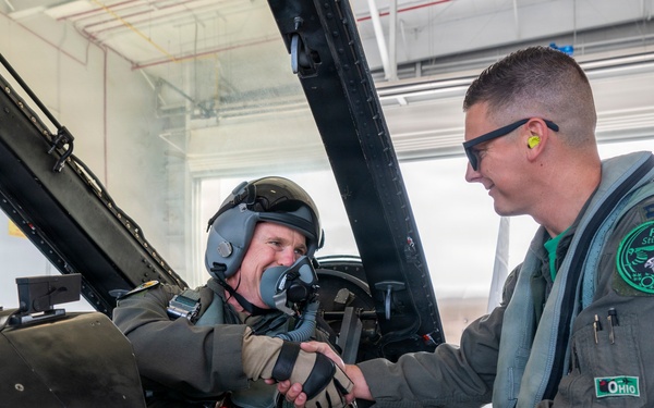 General Guillot Visits the 180th Fighter Wing