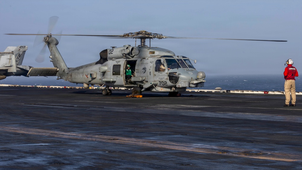 Abraham Lincoln Conducts Flight Deck Operations