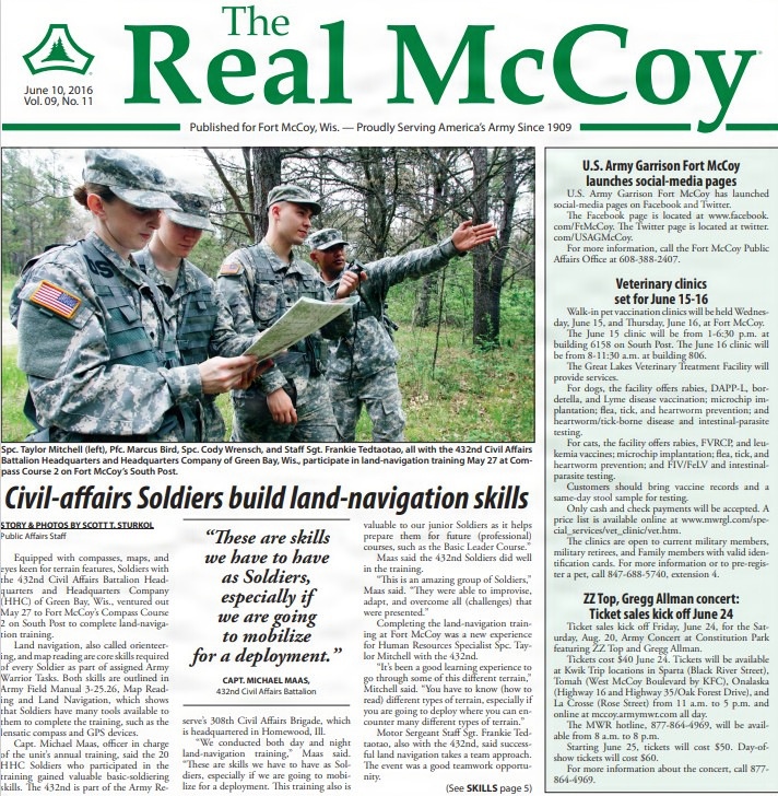 This Month in Fort McCoy History — June