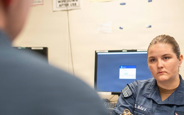 USS John C Stennis (CVN 74) Recognizes AG3 Cox