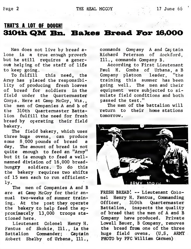 This Month in Fort McCoy History — June