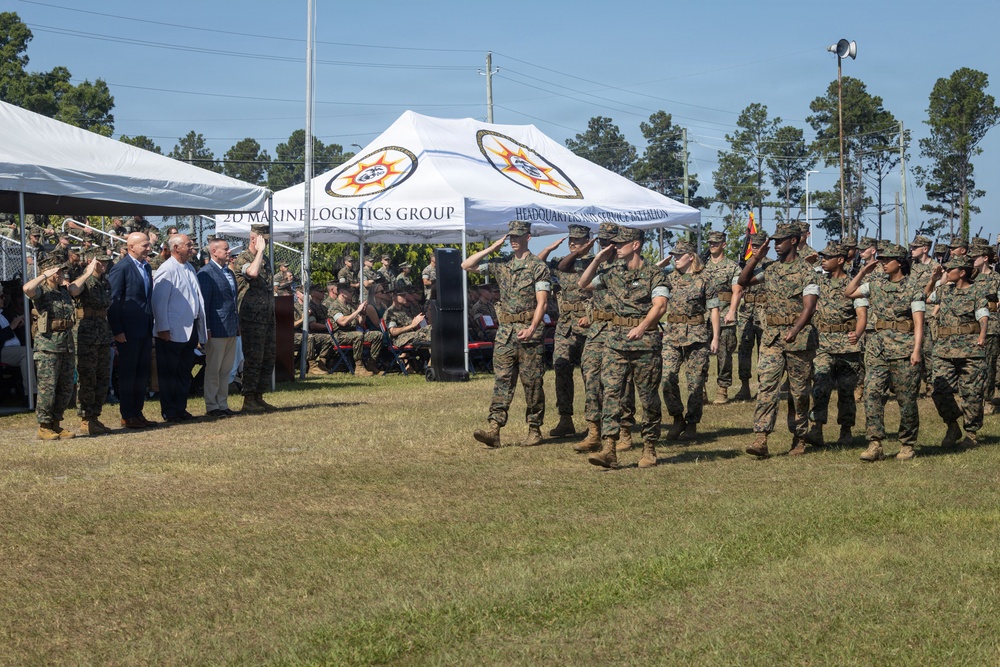 2nd Marine Logistics Group Change of Command Ceremony
