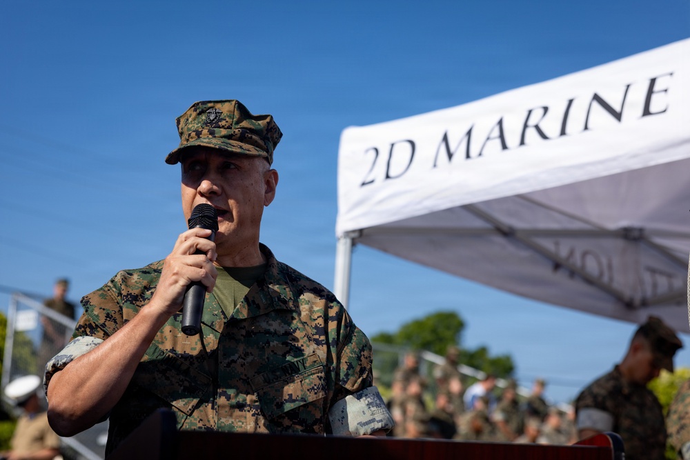 2nd Marine Logistics Group Change of Command Ceremony