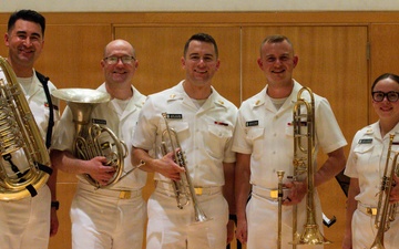 Navy Brass Quintet performs in Miami