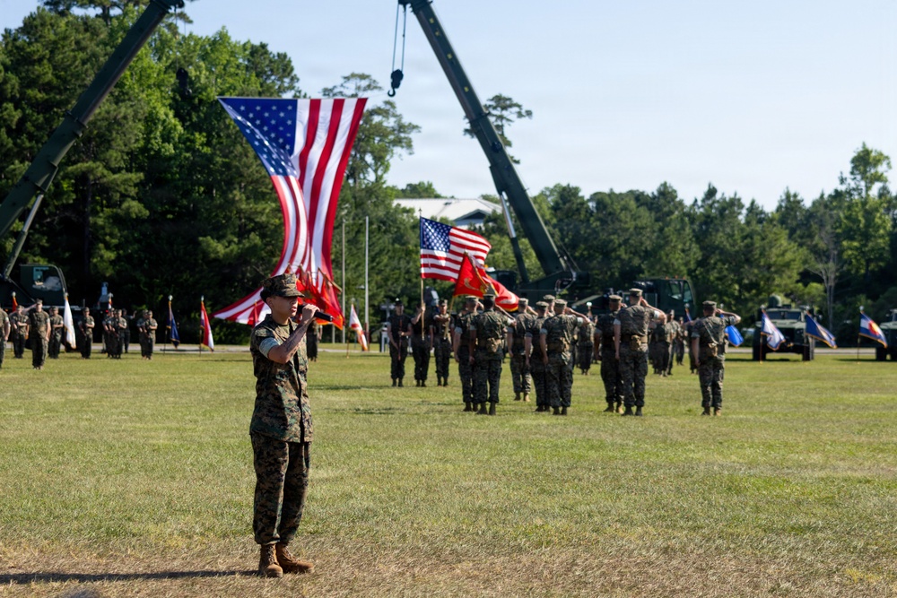 2nd Marine Logistics Group Change of Command Ceremony