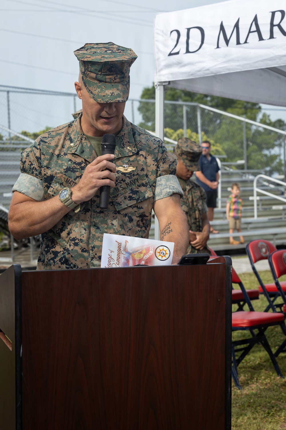 Headquarters and Service Battalion Change of Command Ceremony
