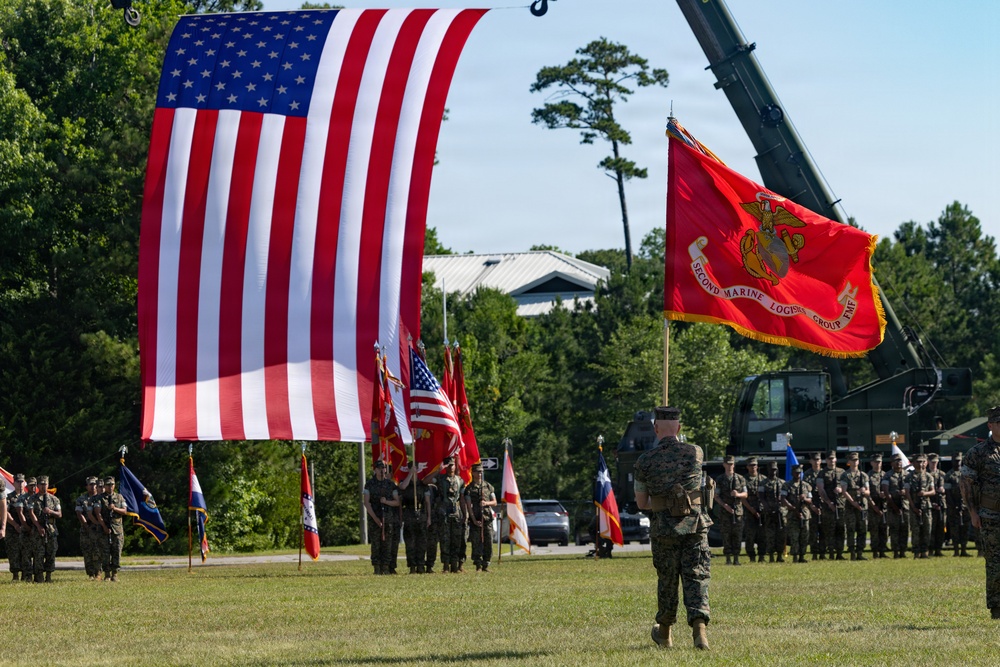 2nd Marine Logistics Group Change of Command Ceremony