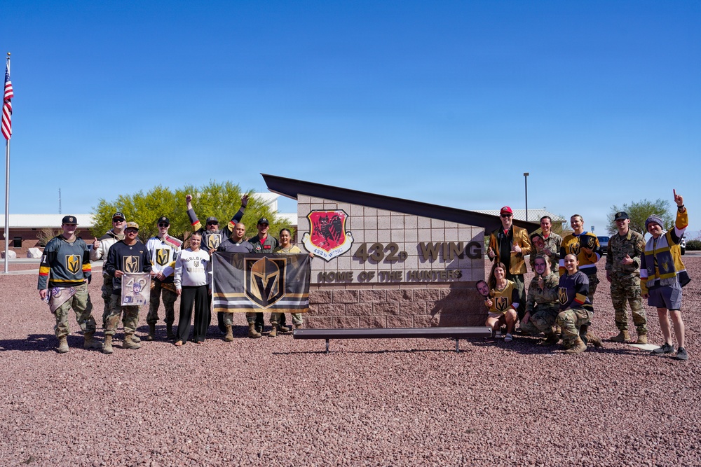 Go Knights Go: Creech AFB members support local hockey team, the Vegas Golden Knights