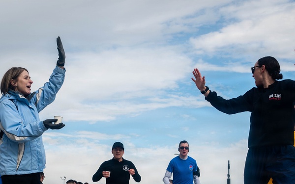 Offutt Airmen take part in CAF run