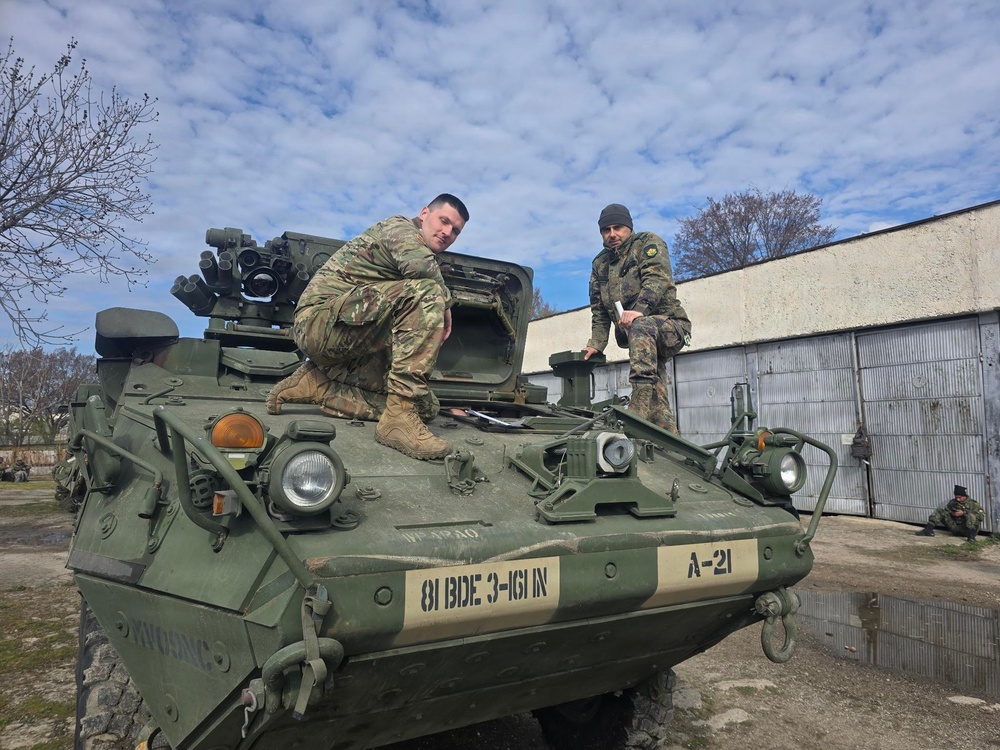 Washington National Guard Supports Bulgaria's Stryker Modernization Effort