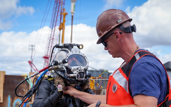 Underwater Construction Team Supports Future Dry Dock 5 at Pearl Harbor Naval Shipyard