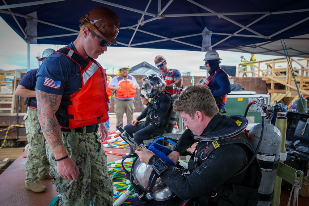 Underwater Construction Team Supports Future Dry Dock 5 at Pearl Harbor Naval Shipyard