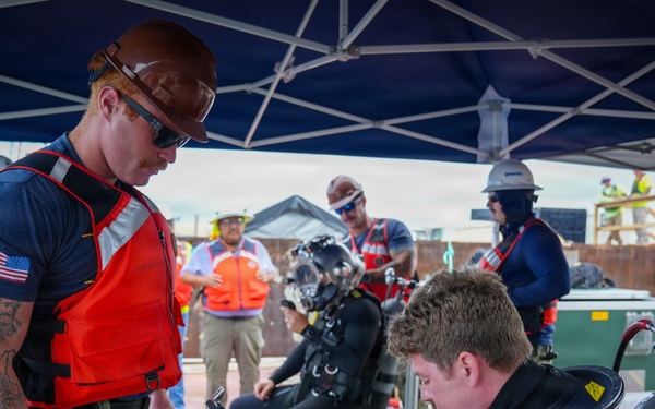Underwater Construction Team Supports Future Dry Dock 5 at Pearl Harbor Naval Shipyard