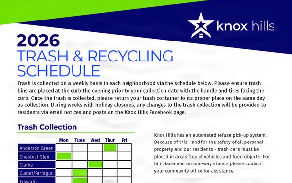 UPDATE: Fort Knox housing, trash officials offer advice for proper bulk garbage disposal