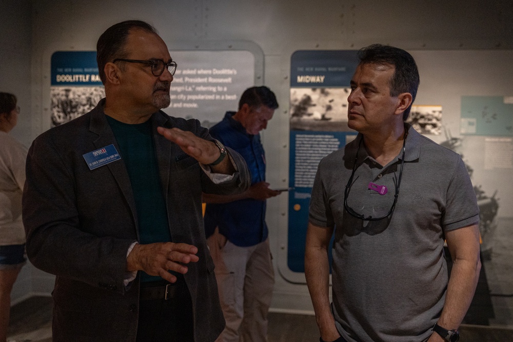 U.S. Brazil Maritime Staff Talks WWII Museum Tour